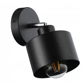   Fali Lámpa Spotlámpa Sconce E27 Mozgatható Fekete Mozgatható Elza Masterled