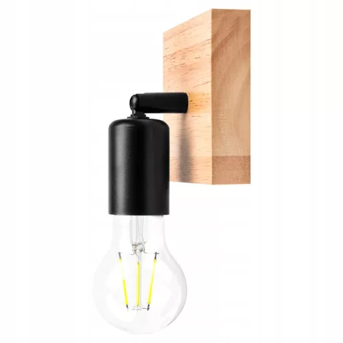 Fali Lámpa Spotlámpa Sconce E27 Mozgatható Fekete Barna Eos Masterled