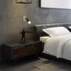 Fali Lámpa Spotlámpa Sconce E27 Mozgatható Fekete Barna Eos Masterled