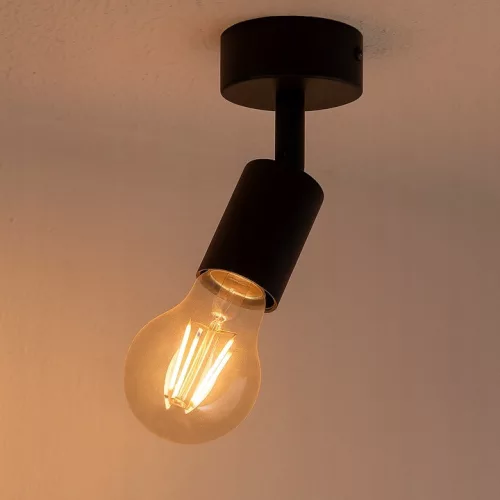 Fali Lámpa Spotlámpa Sconce E27 Mozgatható Fekete Eos Masterled