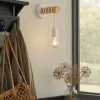 Fali lámpa, függeszték, spotlámpa, E27, fehér-barna, Eos Masterled
