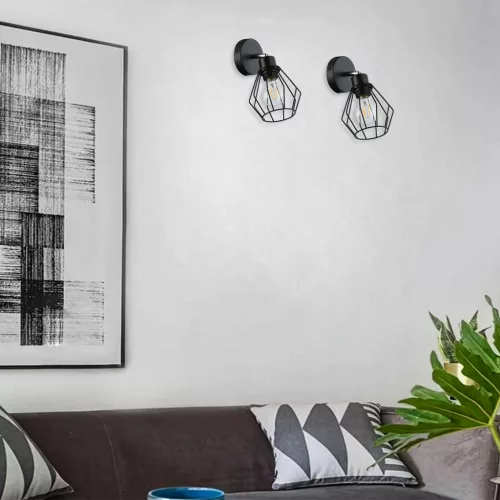 Fali Lámpa Spotlámpa Sconce E27 Mozgatható Fekete Otto Masterled
