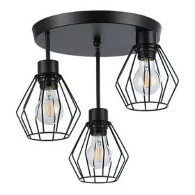   Spot Tube Mennyezeti Lámpa Reflektor Halogén Lámpatest 3x E27 Fekete Otto Masterled