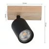 Fali Lámpa Spotlámpa Sconce GU10 Mozgatható Fekete Barna Dabi Masterled
