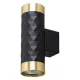 Fali Lámpa Spotlámpa Sconce 2x GU10 Fekete Arany Glamour DUO Masterled