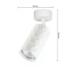 Fali Lámpa Spotlámpa Sconce GU10 Mozgatható Fehér Glamour Masterled