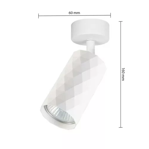 Fali Lámpa Spotlámpa Sconce GU10 Mozgatható Fehér Glamour Masterled