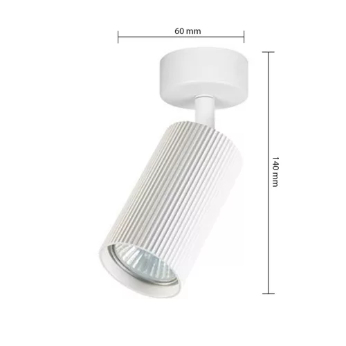 Fali Lámpa Spotlámpa Sconce GU10 Mozgatható Fehér Gyűrű Masterled