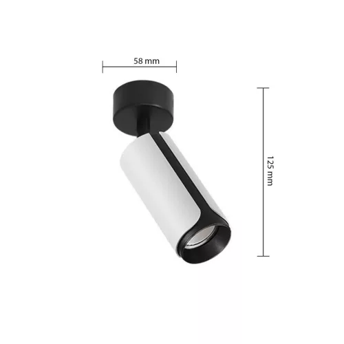Fali Lámpa Spotlámpa Sconce GU10 Mozgatható Fekete Fehér Sento Masterled
