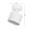 Fali Lámpa Spotlámpa Sconce GX53 Mozgatható Fehér Orbin Masterled