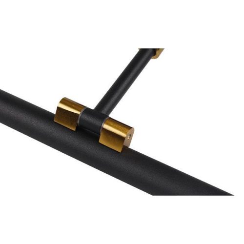 LED fali lámpa tükör fölé 9W 990lm 4000K 160° fekete-arany 46cm Gemino Masterled