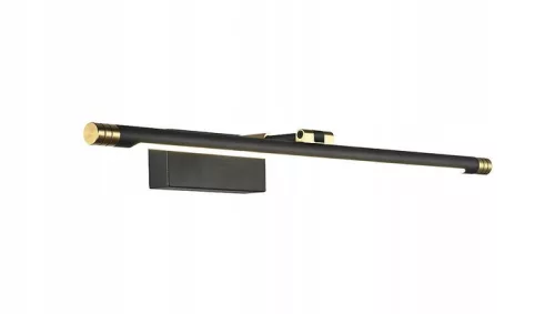 LED fali lámpa tükör fölé 9W 990lm 4000K 160° fekete-arany 46cm Gemino Masterled