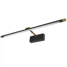   LED fali lámpa tükör fölé 14W 1680lm 4000K 160° fekete-arany 66cm Gemino Masterled