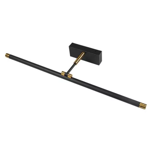 LED fali lámpa tükör fölé 14W 1680lm 4000K 160° fekete-arany 66cm Gemino Masterled