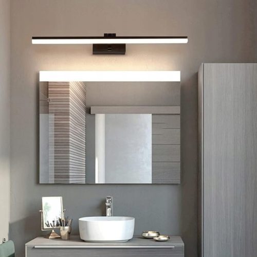 LED fali lámpa tükör fölé 12W 600lm 4000K 116° fekete 50cm Lappa Masterled