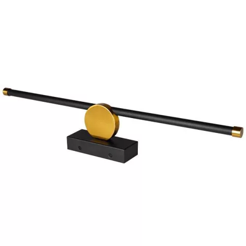 LED fali lámpa tükör fölé 12W 1440lm 4000K 140° fekete-arany 60cm Santo Masterled