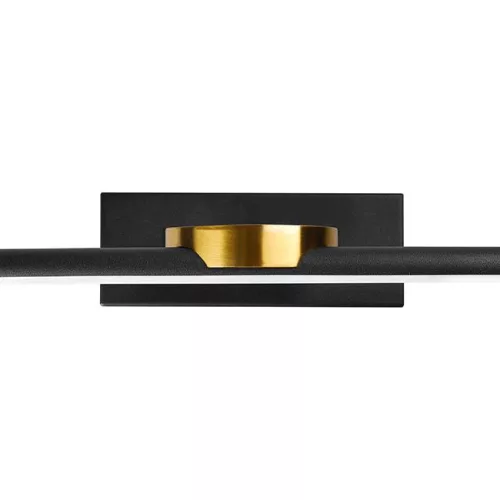 LED fali lámpa tükör fölé 12W 1440lm 4000K 140° fekete-arany 60cm Santo Masterled