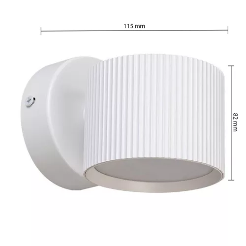 Fali Lámpa Spotlámpa Sconce GX53 Fehér Orbin Masterled