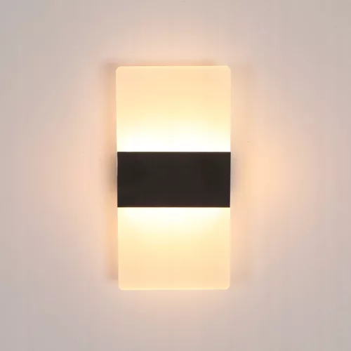 LED Fali Lámpa Tükör Felett 5W 360lm 4000K Fekete Plaxio Masterled