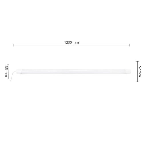 LED lineáris lámpatest 36W 3820lm 4000K semleges 120° fehér IP65 Masterled