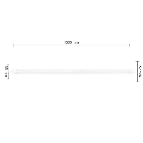 LED lineáris lámpatest 50W 3820lm 4000K semleges 120° fehér IP65 Masterled