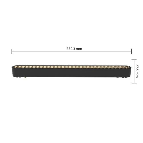 LED lámpa mágneses sínhez, dugaszolható, 16W, 800lm, 4000K, semleges, CRI90, 60°, 48V, fekete, Luxo Masterled