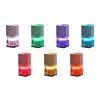 LED asztali lámpa, asztali lámpa, 3W RGB, USB, szürke, IP20, Cristal Masterled