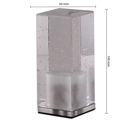 LED asztali lámpa, asztali lámpa, 3W RGB, USB, szürke, IP20, Cristal Masterled