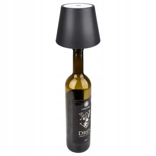 LED asztali éjszakai fény, borosüveg dugóval, 3W, 200lm, 3000-4000-5000K CCT, antracit, IP44, Masterled