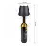LED asztali éjszakai fény, borosüveg dugóval, 3W, 200lm, 3000-4000-5000K CCT, antracit, IP44, Masterled