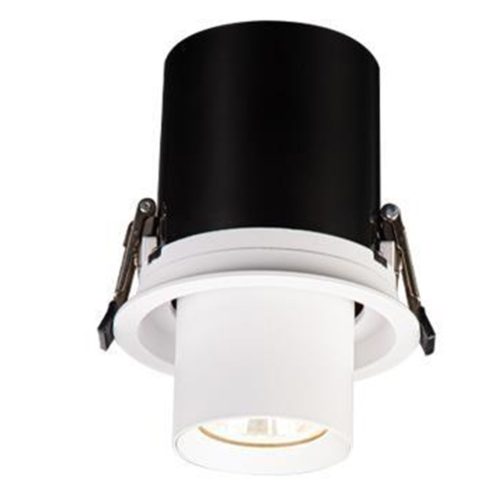 Süllyesztett halogén spotlámpa GU10 kerek, mozgatható matt fehér Holi Masterled