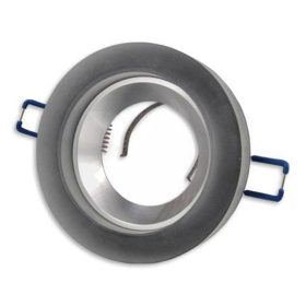   Süllyesztett halogén spotlámpa GU10 kerek fekete ezüst Mira Masterled