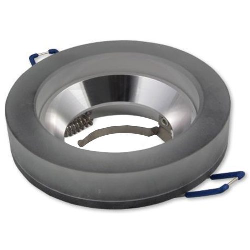 Süllyesztett halogén spotlámpa GU10 kerek fekete ezüst Mira Masterled