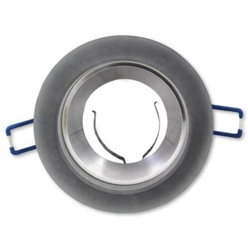 Süllyesztett halogén spotlámpa GU10 kerek fekete ezüst Mira Masterled