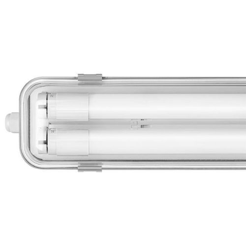 Hermetikus, pormentes lámpatest 120cm 2xT8 G13 IP65 foglalattal