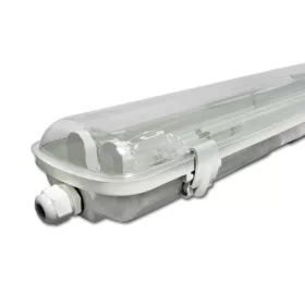   Hermetikus, pormentes lámpatest 120cm 2xT8 G13 IP65 + 18W LED fénycsövek