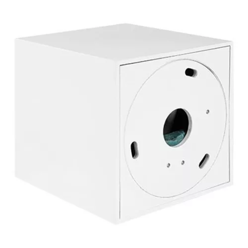 Felületre szerelhető halogéncsöves spotlámpa GU10, négyzet alakú, mozgatható fehér, Masterled