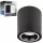 Felületre szerelhető halogéncsöves spotlámpa GU10, kerek, fekete, Masterled