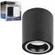 Felületre szerelhető halogéncsöves spotlámpa GU10, kerek, fekete, Masterled
