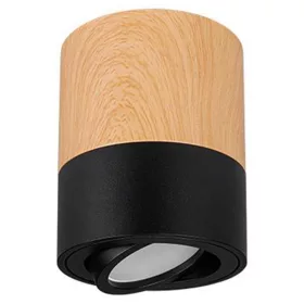   Felületre szerelhető halogén csőre szerelhető spotlámpa GU10 kerek fekete-barna Masterled