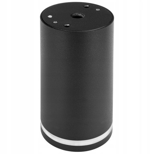 Felületre szerelhető halogéncsöves spotlámpa GU10, kerek, fekete gyűrű, Masterled