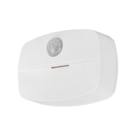   Elemmel működő LED éjszakai lámpa 0.6W 50lm 4000K Semleges 90° Mozgásérzékelővel Fehér Lima Masterled