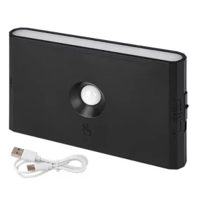   Újratölthető LED lámpa 1W 170lm 3000/4000/6500K CCT 180° Mozgásérzékelővel Szabályozható Fekete Wolf Masterled