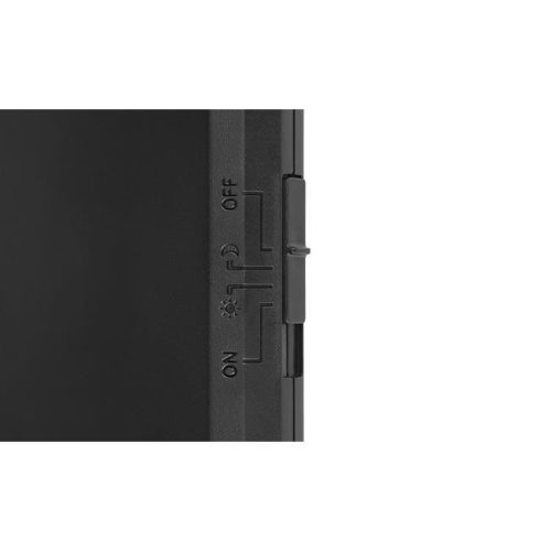 Újratölthető LED lámpa 1W 170lm 3000/4000/6500K CCT 180° Mozgásérzékelővel Szabályozható Fekete Wolf Masterled