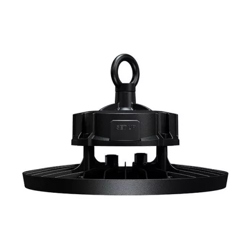 LED ipari magasbalátó lámpa 100W 15000lm 5000 Hidegfény 90°-ban szabályozható fekete IP65 Masterled
