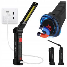   LED munkalámpa, keresőfény, 3W COB + 1W újratölthető, Masterled