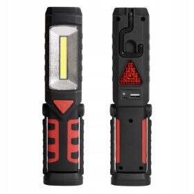   LED munkalámpa, keresőlámpa, 3 az 1-ben, 3 W-os COB + 1 W-os újratölthető, Masterled