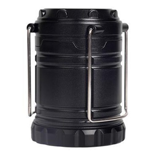 LED kemping lámpa, hordozható lámpa, 3W, 240lm, 6000K, hideg fehér, mozgásérzékelővel, elemes, 3x AA, fekete, Masterled