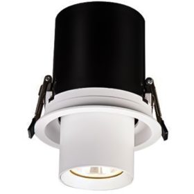   HALOGÉN lámpatest, süllyesztett, mozgatható, kerek, matt fehér, GU10