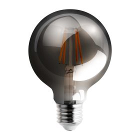   E27 G80 LED izzó 6W = 50W 650lm 2200K Meleg 360° Izzószál füstölt